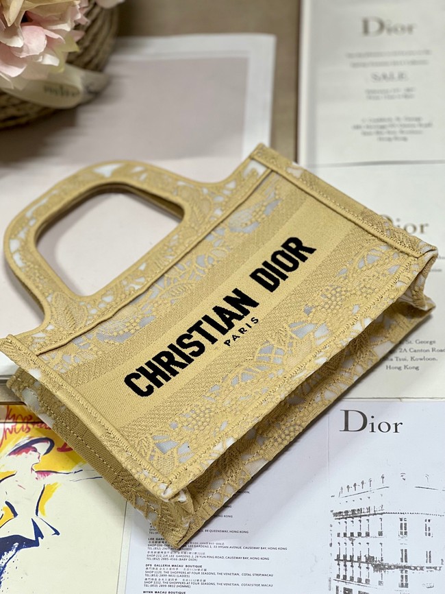 DIOR BOOK mini TOTE Embroidery C1783-3