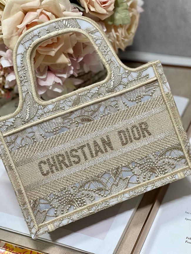 DIOR BOOK mini TOTE Embroidery C1783-4