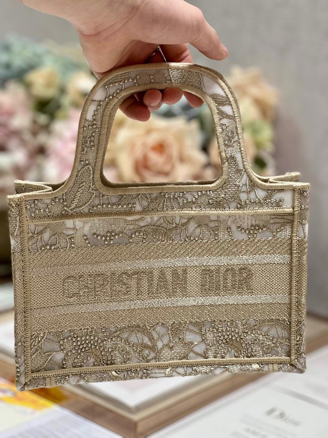 DIOR BOOK mini TOTE Embroidery C1783-4