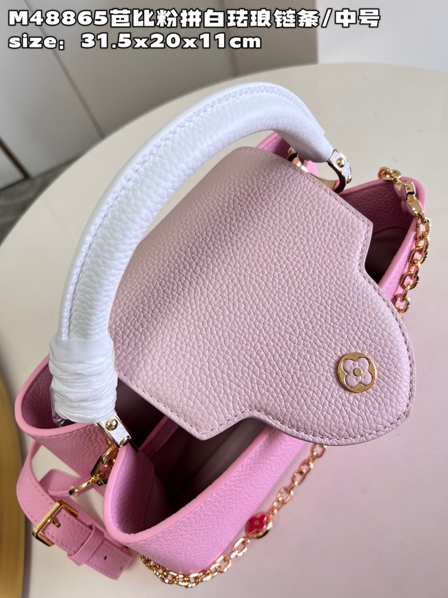 Louis Vuitton Capucines MM M20784 Rose Chamallow Pink
