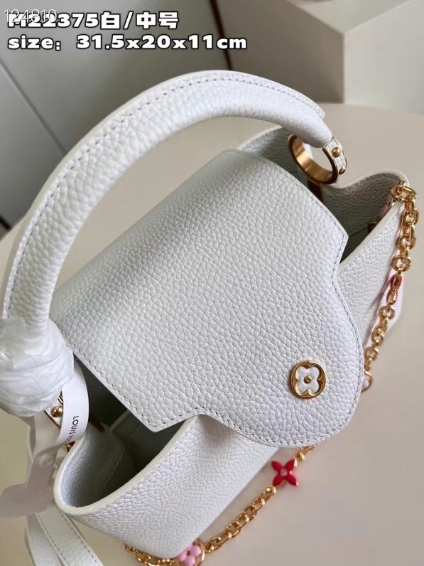 Louis Vuitton Capucines MM M20784 white