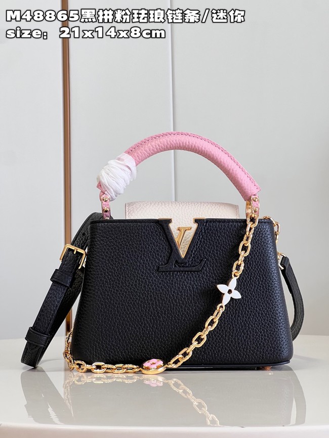 Louis Vuitton Capucines Mini M22375 Rose Chamallow Pink