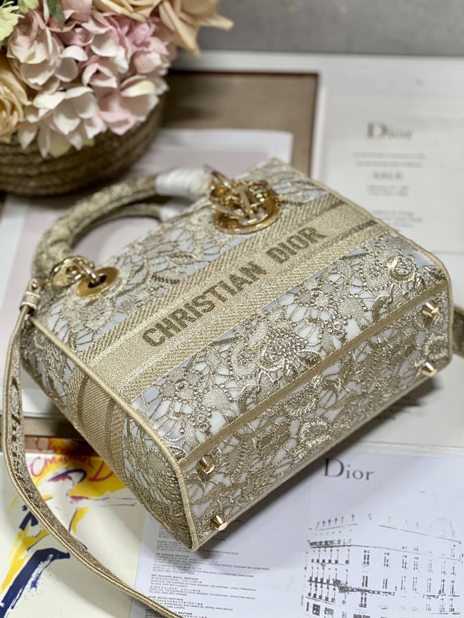 MEDIUM DIOR OR LADY D-LITE BAG M0565OOCO-2