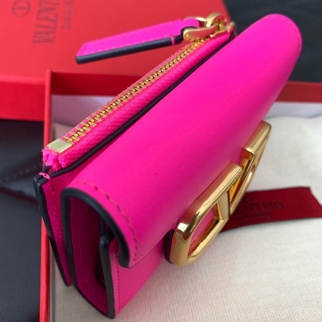 VALENTINO Calfskin Wallet 4138 rose