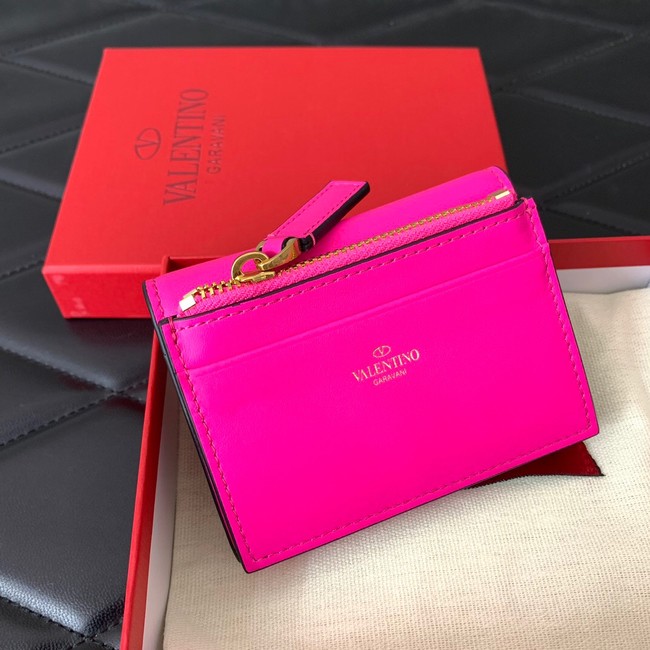 VALENTINO Calfskin Wallet 4138 rose