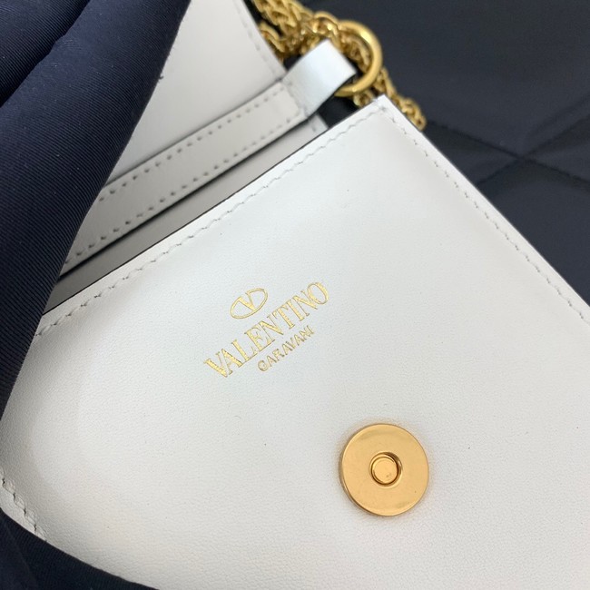VALENTINO LOCO calf leather chain phone case WP0Z11 white