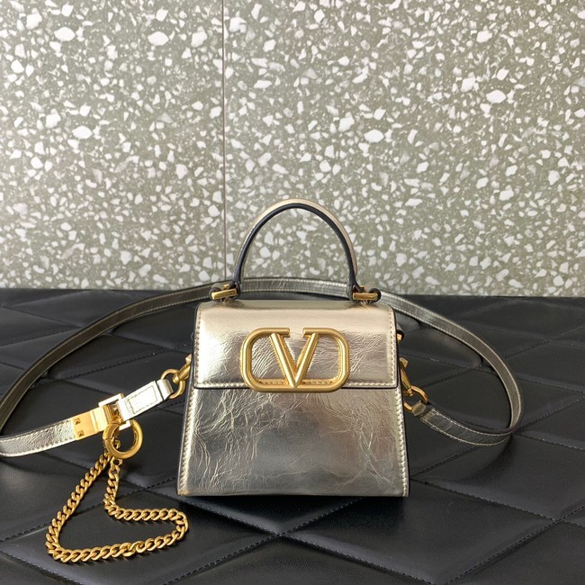 VALENTINO VSLING nano Calfskin Shoulder bag GW46R silver