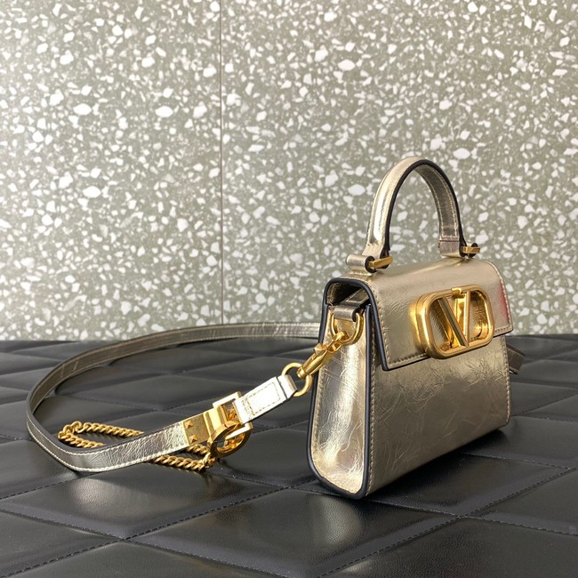 VALENTINO VSLING nano Calfskin Shoulder bag GW46R silver