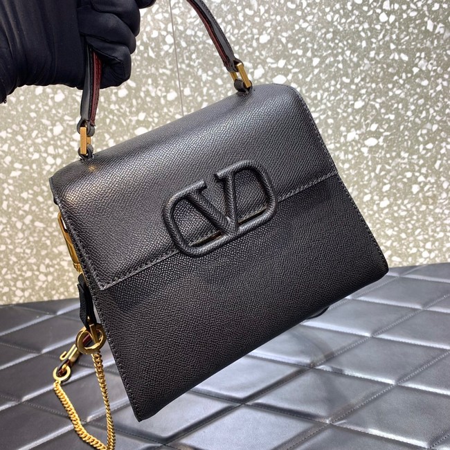 VALENTINO VSLING small Grain calf leather Shoulder bag WB0F53 b;ack
