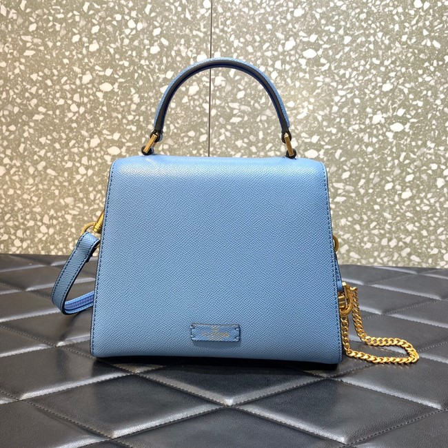 VALENTINO VSLING small Grain calf leather Shoulder bag WB0F53 blue