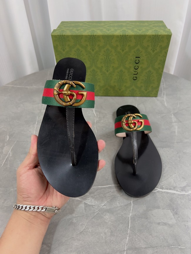 Gucci WOMENS DOUBLE G THONG SANDAL 93537-1