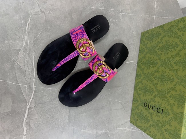 Gucci WOMENS DOUBLE G THONG SANDAL 93537-7