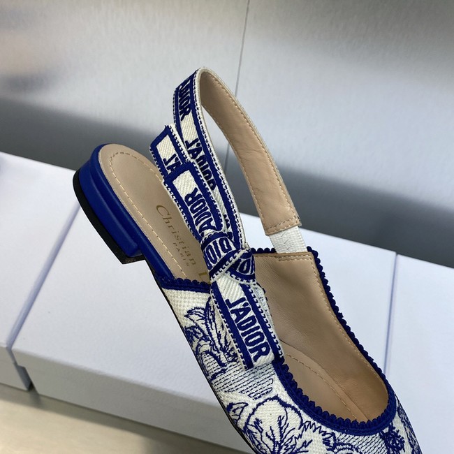 JADIOR SLINGBACK FLAT Embroidered Cotton 93532-2