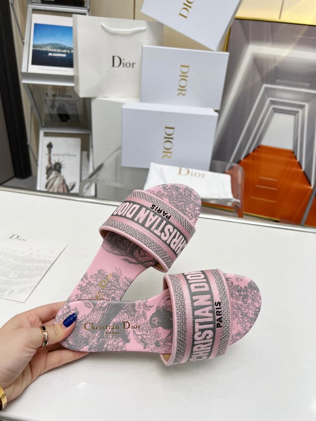 Dior DWAY SLIDE Embroidered Cotton 93552-4