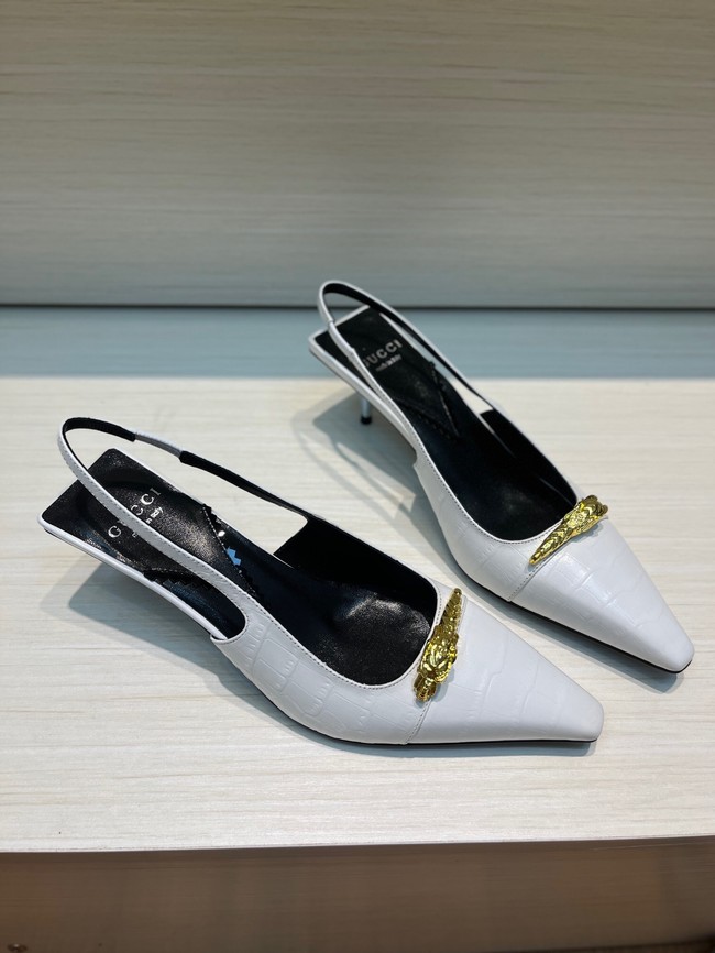 Gucci WOMENS SLINGBACK PUMP heel height 5.5CM 93551-6