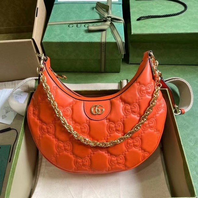 Gucci GG MATELASSE SMALL SHOULDER BAG 739709 orange