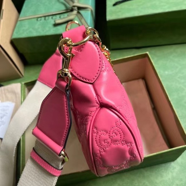 Gucci GG MATELASSE SMALL SHOULDER BAG 739709 rose