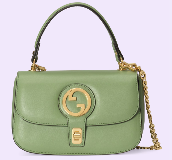 GUCCI BLONDIE TOP-HANDLE BAG 735101 Light green