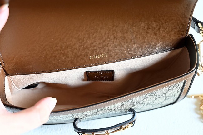 GUCCI HORSEBIT 1955 SMALL SHOULDER BAG 735178 Beige