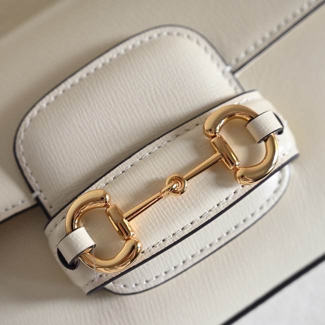 GUCCI HORSEBIT 1955 SMALL SHOULDER BAG 735178 White