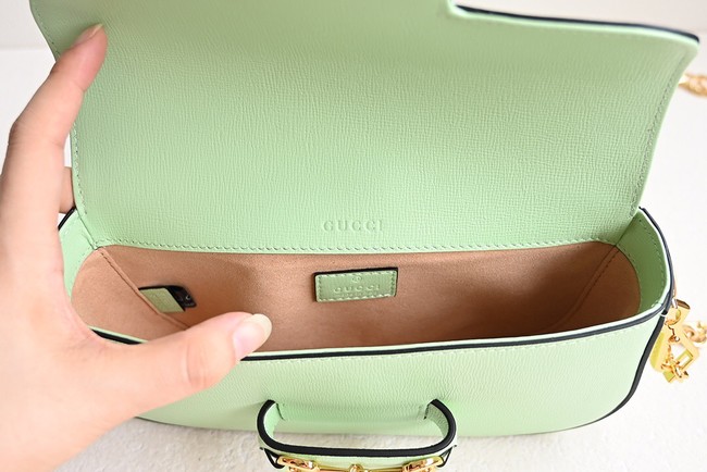 GUCCI HORSEBIT 1955 SMALL SHOULDER BAG 735178 light green