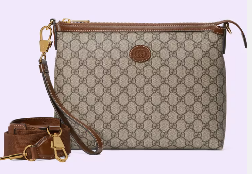 GUCCI MESSENGER BAG WITH INTERLOCKING G 726833 Brown