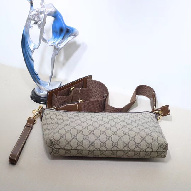 GUCCI MESSENGER BAG WITH INTERLOCKING G 726833 Brown