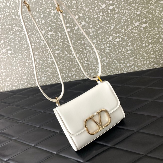 VALENTINO LOCO calf leather mini 0167 white