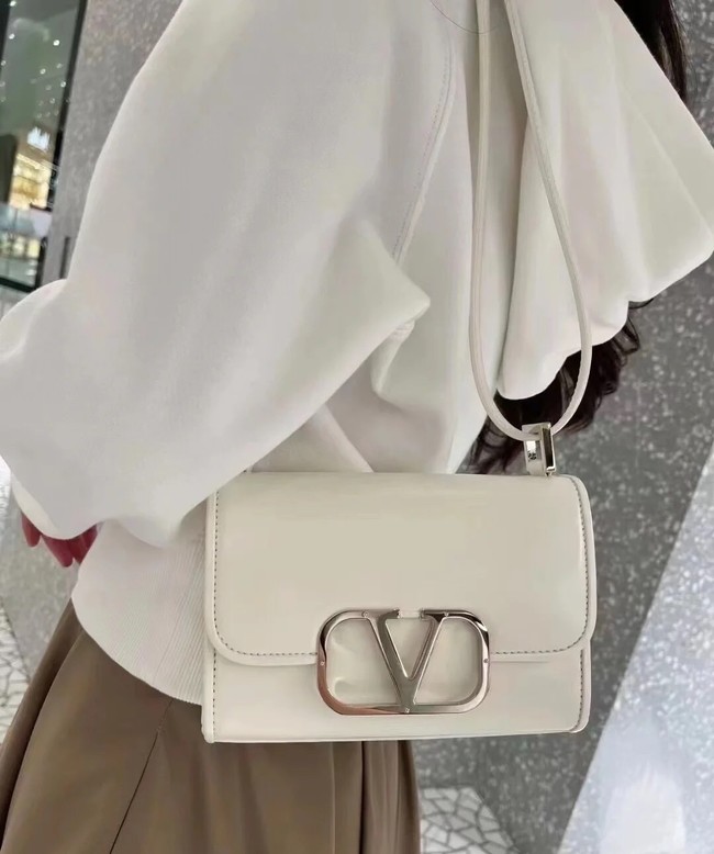 VALENTINO LOCO calf leather mini 0167 white