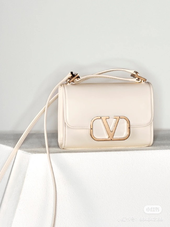 VALENTINO LOCO calf leather mini 0167 white