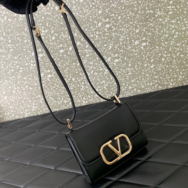 VALENTINO LOCO calf leather mini 0167 black