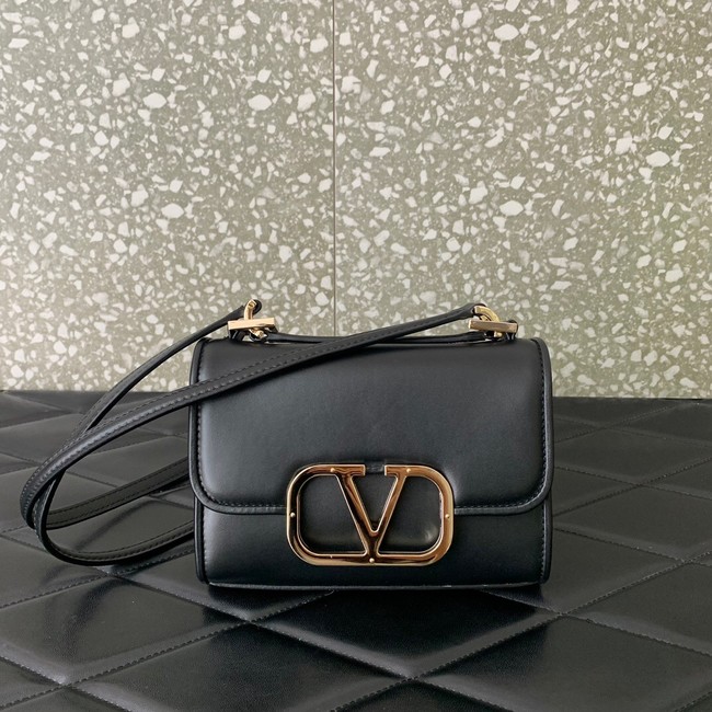 VALENTINO LOCO calf leather mini 0167 black