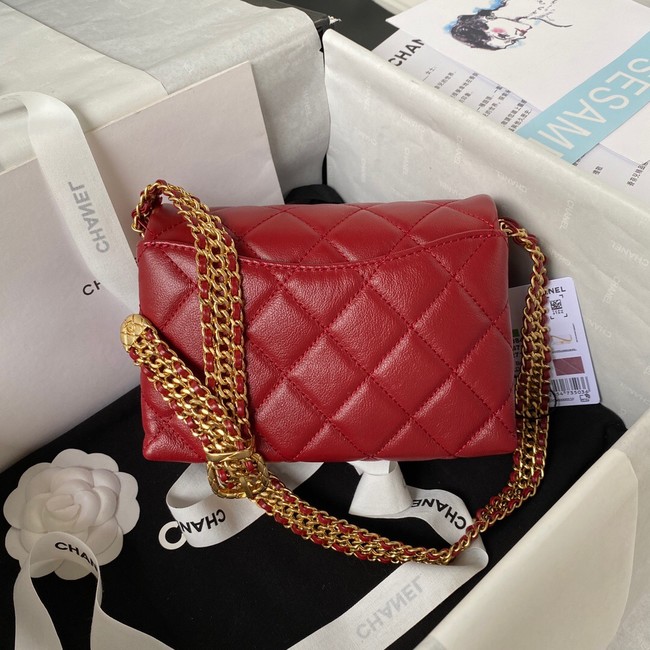 Chanel SMALL FLAP BAG AS3984 red