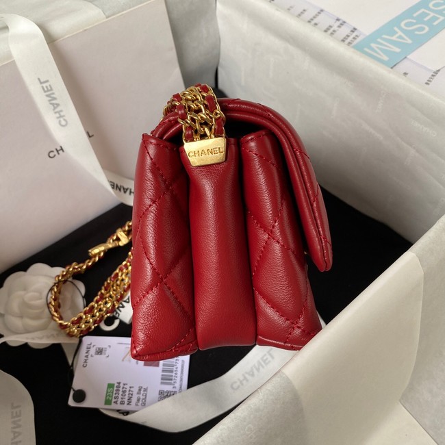 Chanel SMALL FLAP BAG AS3984 red