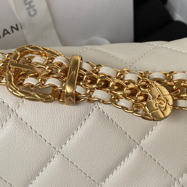 Chanel SMALL FLAP BAG AS3984 white