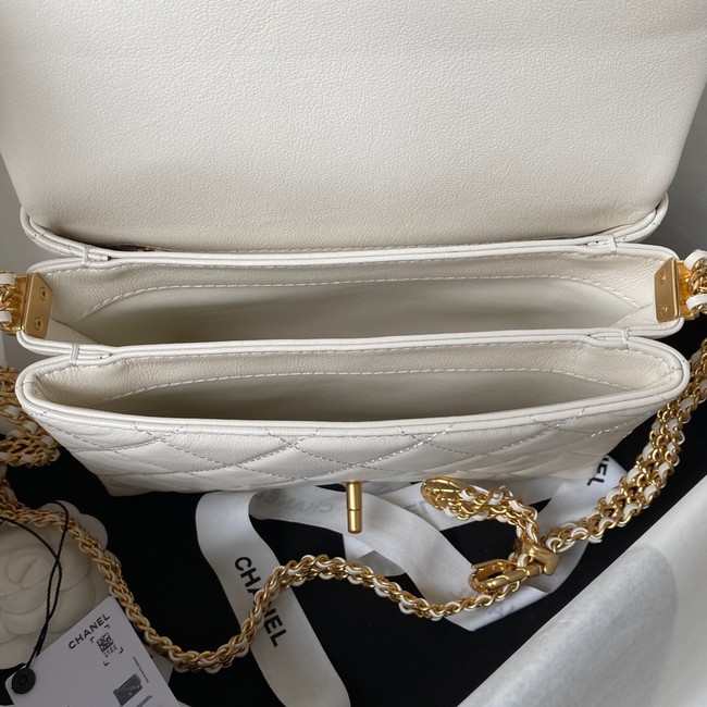 Chanel SMALL FLAP BAG AS3994 white