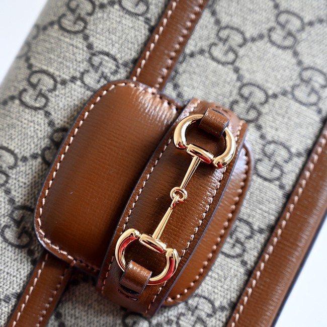 GUCCI HORSEBIT 1955 MINI BAG 752002 BROWN