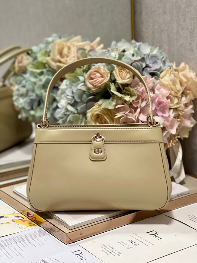 MEDIUM DIOR KEY BAG Apricot Box Calfskin M1843OBEQ