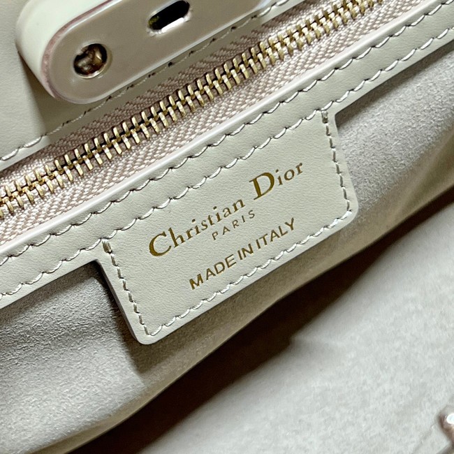 MEDIUM DIOR KEY BAG Apricot Box Calfskin M1843OBEQ