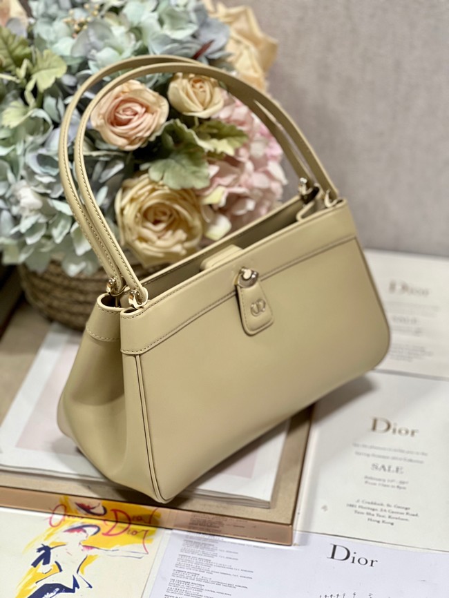 MEDIUM DIOR KEY BAG Apricot Box Calfskin M1843OBEQ