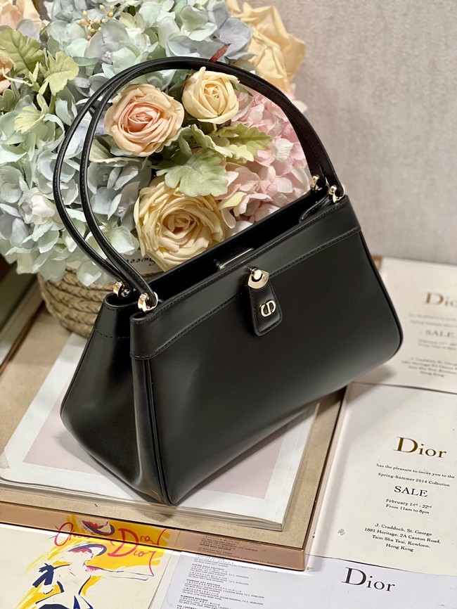 MEDIUM DIOR KEY BAG Black Box Calfskin M1843OBEQ