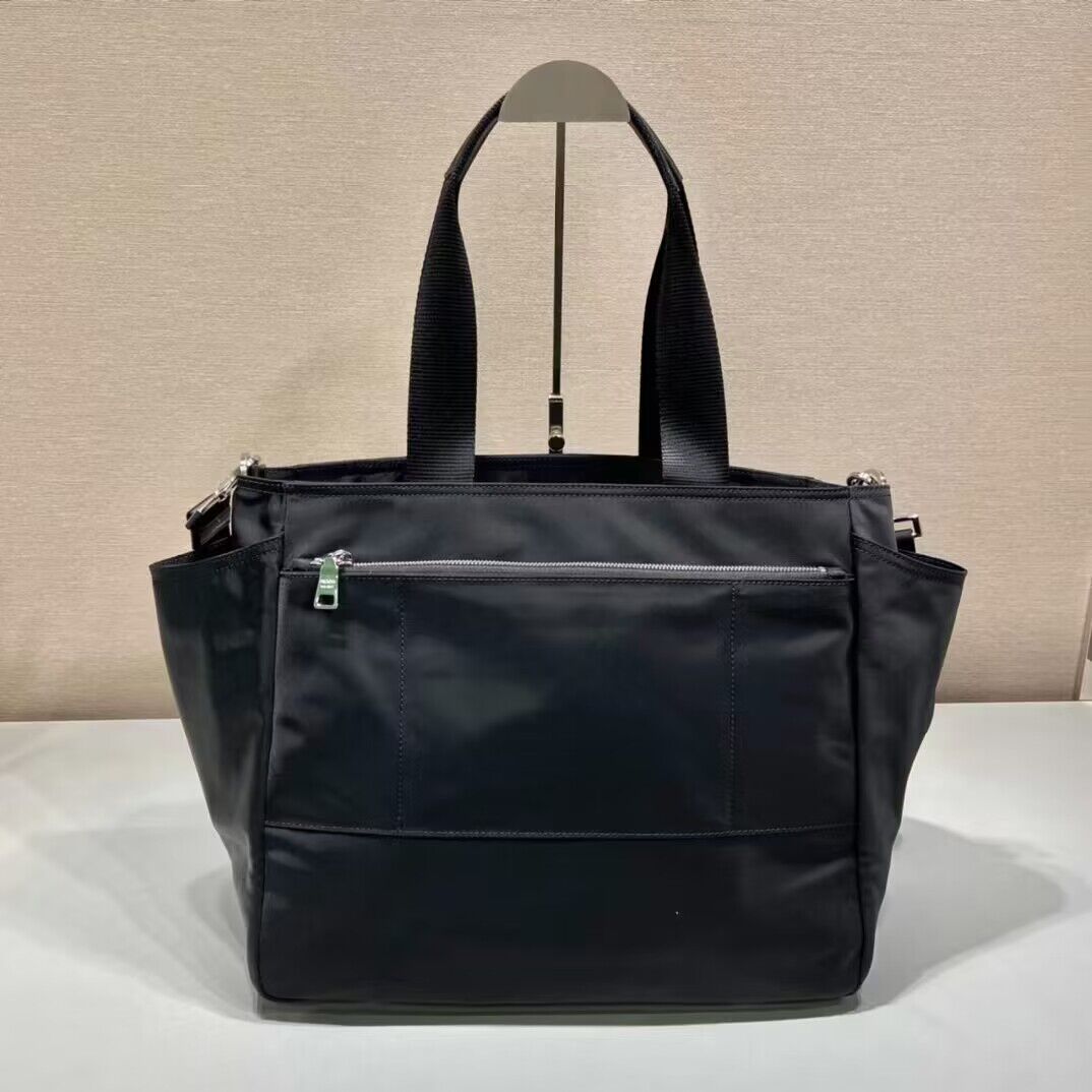 Prada Re-Nylon Tote Shopping Mami Bag 1BG102 Black