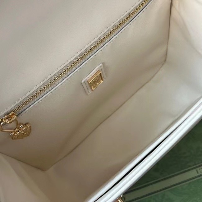 GUCCI EQUESTRIAN INSPIRED SHOULDER BAG 740988 Off white