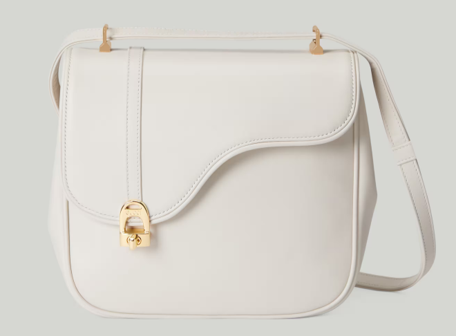 GUCCI EQUESTRIAN INSPIRED SHOULDER BAG 740988 Off white