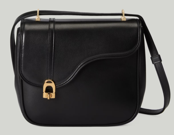 GUCCI EQUESTRIAN INSPIRED SHOULDER BAG 740988 black