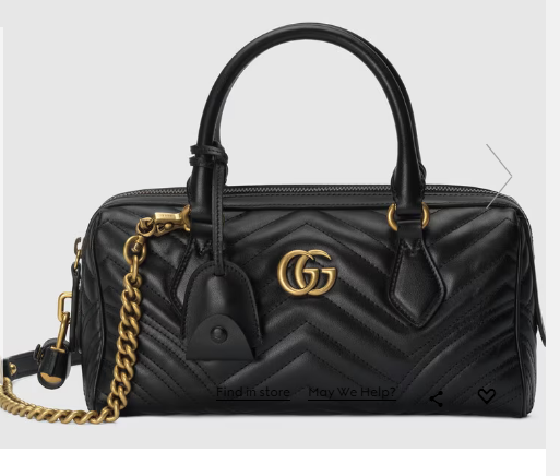 GUCCI GG MARMONT SMALL TOP HANDLE BAG 746319 black