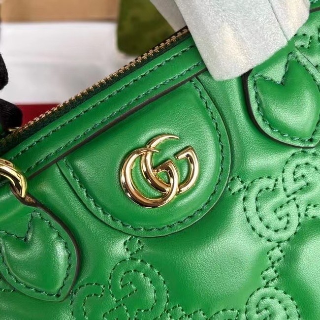 GUCCI GG MATELASSE HANDBAG 727793 green