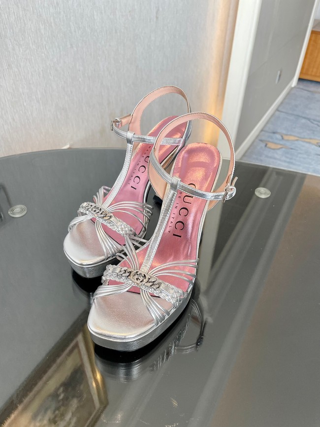 Gucci WOMENS PLATFORM SANDAL heel height 11CM 93561-3