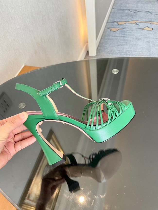 Gucci WOMENS PLATFORM SANDAL heel height 11CM 93561-5