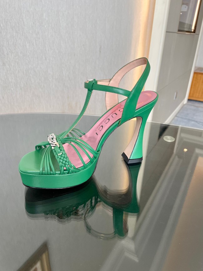 Gucci WOMENS PLATFORM SANDAL heel height 11CM 93561-5